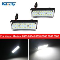 2Pcs Car LED Number License Plate Light For Nissan Maxima 2003 2004 2005 02006 2007 2008 Canbus No Error 6500k white Lamp