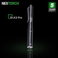 Nextorch Dr. K3โปร Medic/ ไฟฉายปากกาแพทย์/ไฟฉายชาร์จได้ไฟสองดวงสีเหลืองและสีขาวพร้อมโหมดหน่วยความจำยา EDC