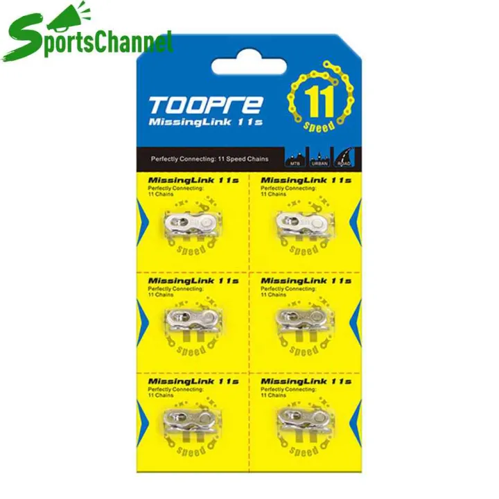 6 Pairs Bicycle Chain Link Connector Mountain Road Bike Quick Master