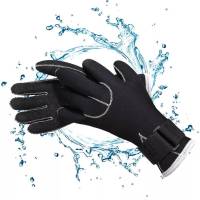 ถุงมือดำน้ำ นีโอโพรีน ถุงมือ 3 MM ถุงมือดำน้ำลึก Diving gloves S/ M / L /XL