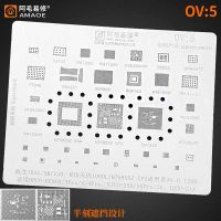 Amaoe OV5 BGA Reballing Stencil for OPPO/RENO3/4Pro/VIVO/X50/SM7250/765G/CPU Steel Mesh Phone Repair Tools