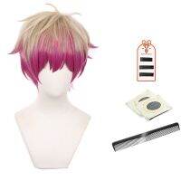 HOLOUN Blue Lock Manga Anime Cosplay Wig Ness No.8 Bastard Munchen Rose Net Sythetic Fiber Adjustable Size Headwear