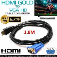 Sanhe HDMIตัวผู้ไปเป็นVGAสายอะเดปเตอร์Monitorตะกั่วHD 15Pin 1080Pแล็ปท็อป