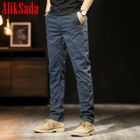 Aliksada Pants Men 2021 New Trend Loose Straight Overalls Spring and Summer Youth All-Match Business Solid Color Casual Trousers