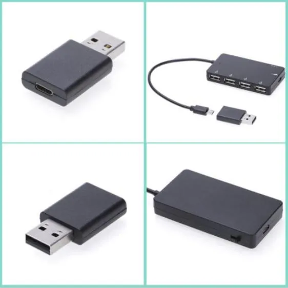 4 Port Micro USB OTG Hub Power Charging Adapter Cable for Windows Tablet,  Android Smartphone,PC 