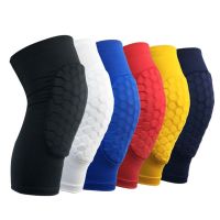 1PC Honeycomb Knee Pads Basketball Sport Kneepad Volleyball Knee Protector Brace Support Football Compression Leg Sleeves