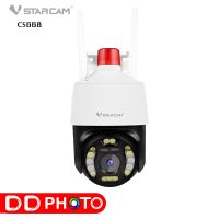 Vstarcam CS668 กล้องวงจรปิดไร้สาย Outdoor ความละเอียด 3MP ภาพสี มีAI+ สัญญาณเตือนสีแดงและสีน้ำเงิน