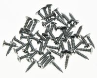 KAISH 50 Guitar Bass Pickguard Scratch Plate Screws Chrome