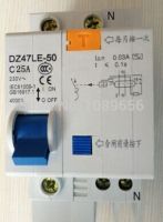 Dz47le 1pn 25a กระแสไฟตกค้างเบรกเกอร์ด้วยป้องกันกระแสไหลมากเกิน Rcbo