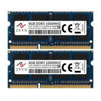 ZVVN 8GB Kit (2X4GB) DDR3L PC3L-12800S 1600MHz 3S4L16C11ZV01-L 1.35V สีฟ้า204Pin SO-DIMM RAM หน่วยความจำแล็ปท็อป WDA34