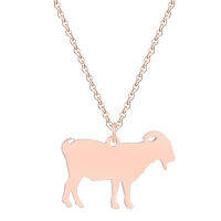 Cxwind สร้อยคอสัตว์เหล็กกล้าไร้สนิมใหม่จี้ Kalung Kambing น่ารักแฟชั่น