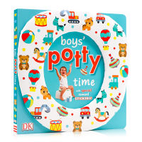 DK childrens book series boys toilet time boys Potty Time original English Picture Book Babys behavior habits easy to learn good habits English Enlightenment with Reward Stickers