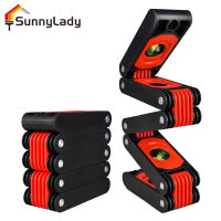 SunnyLady เครื่องมืองานไม้ปรับระดับได้แม่นยำ,ระดับ28นิ้วอเนกประสงค์พับได้สำหรับสำนักงานบ้านวัดมุม