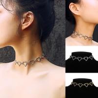 CRUISE GET IN69CR7แฟชั่นผู้หญิงผู้ชายสแตนเลสเงินทอง Punk Choker โซ่ยาวคอสร้อยหัวใจกลวง