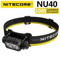 NU40 NITECORE โคมไฟสวมศีรษะ1000ที่มีฟังก์ชั่นการชาร์จ USB-C และแบตเตอรี่แอมแปร์สูงในตัว