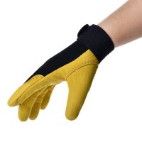 Gloves Cowhide Leather Workers Welding Safety Protection Garden Motorcycle Driver Wear-resistant