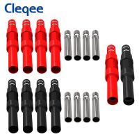 Cleqee 10PCS 4mm Banana Female Socket for Multimeter Extension Cord Welded Connector DIY Electrical Adapter 32A High Current