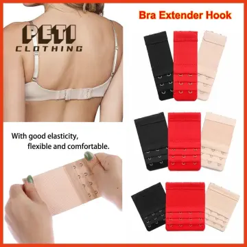 Women's Soft Comfortable Elastic Bra Extenders Bra Extension Strap 2 Hook 3  Row Lady's Bra Extender Bra Band (9 Pieces) : : Fashion