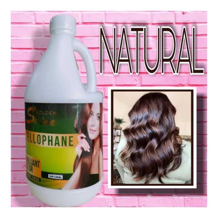 Golden shine Cellophane hair color treatment NATURAL 1/2 gallon Lazada PH