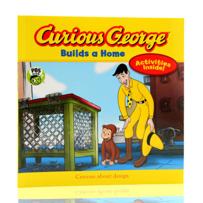 Curious George Builds a home original English picture book