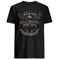 เสื้อยืด Harley-Davidson Military - Graphic - Overseas Tour ทหารผ่านศึกสนับสนุนแฟชั่นผู้ชายยิมผ้าฝ้าย100เสื้อยืดสุขสันต์วันเกิดคริสต์มาสของขวัญวันวาเลนไทน์