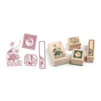 Vintage Decoration Stamp Set DIY wooden rubber stamps for scrapbooking standard stamp