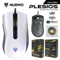 เมาส์เกมมิ่งมาโคร NUBWO PLESIOS NM-89M USB Mouse Macro