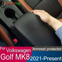 สำหรับโฟล์คสวาเกน VW g olf 8 Mk8ที่เท้าแขนรถคอนโซลปกเบาะสนับสนุนกล่องด้านบนเคลือบซับเสื่อกรณีรถสไตล์20 23.