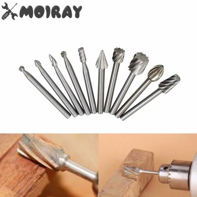 MOIRAY Titanium Dremel Routing Wood Rotary Milling Rotary File Cutter Woodworking Carving Carved Knife Cutter Tools Drills Drivers