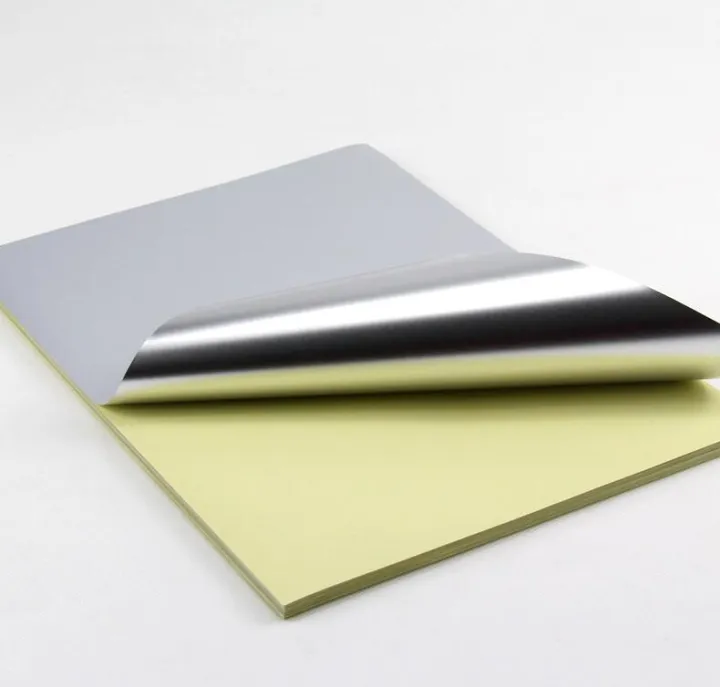 50 sheets GlossyMatte Silver Gold A4 Self Adhesive Aluminum Foil