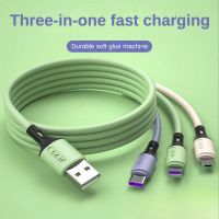 5A Super Flash Charge One to Three Applicable Android iPhone Three-in-One Data Cable Charging Cable Type-c