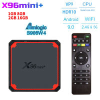 สมาร์ททีวีกล่อง Android 9.0 Amlogic S905W4 Media Player 2.4กรัม5กรัม WiFi เสียง Youtube X96mini กล่องรับสัญญาณ BOX X96มินิพลัส