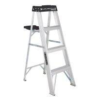 Louisville Ladder 4 บันไดอลูมิเนี่ยม,ความจุ250-Lb,W-2112-04S