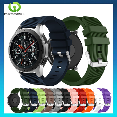 สายนาฬิกาซิลิโคนสำหรับSamsung Galaxy Watch,เข็มขัดอะไหล่สายรัดข้อมือขนาด46มม. 42มม. 22มม. 20มม. สำหรับGear S3 Frontier/Classic