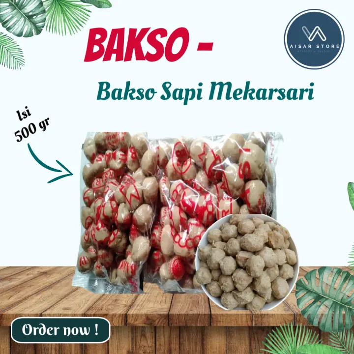 Bakso Sapi Mekarsari 500gr Olahan Daging Bakso Sapi Asli Super Enak