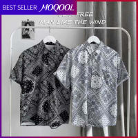 MOQOOL เสื้อเชิ้ตวินเทจ men shirt  เสื้อกระดุม เสื้อนักศึกษาช