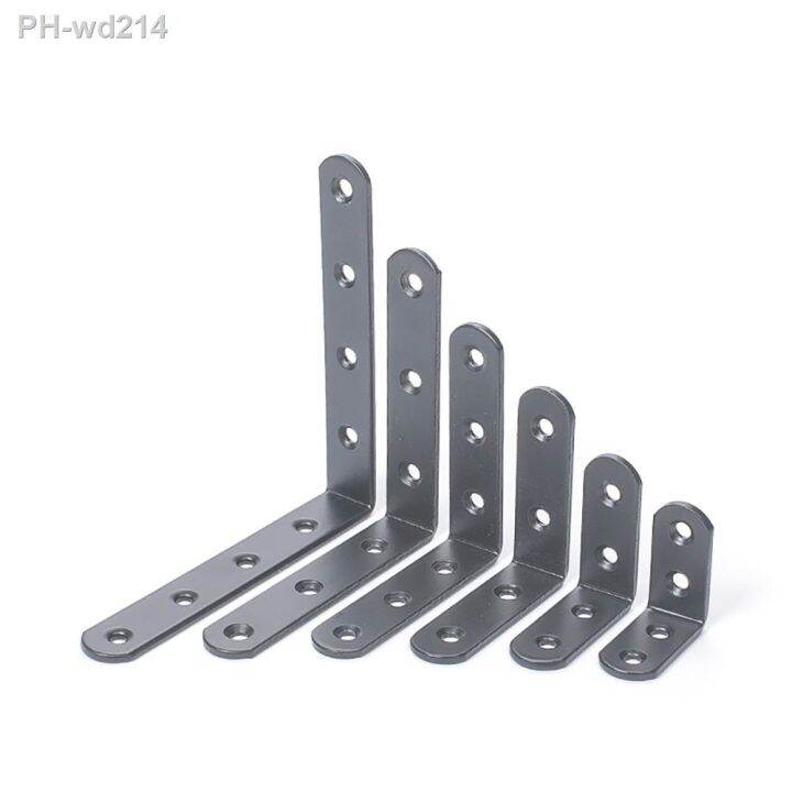 2pcs-carbon-steel-corner-bracket-black-l-shaped-brackets-with-screws-furniture-hardware