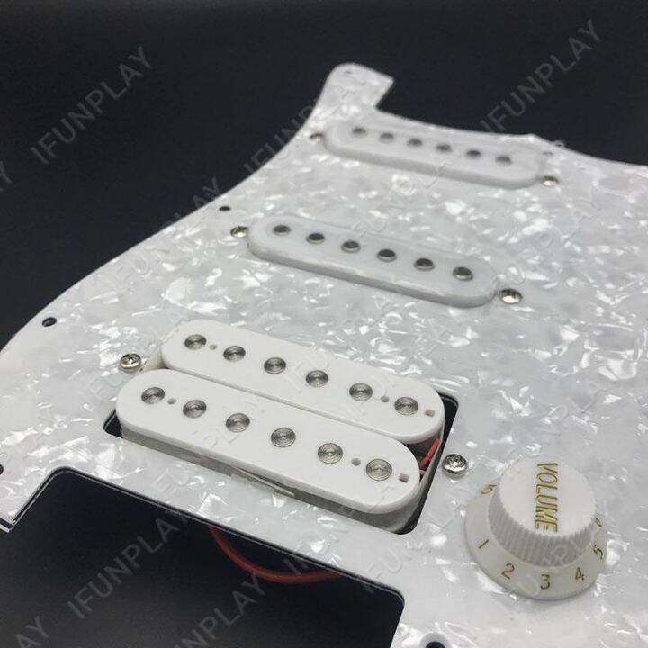 ssh-loaded-prewired-electric-guitar-pickguard-pickup-for-fd-st-style-guitar-white-pearl