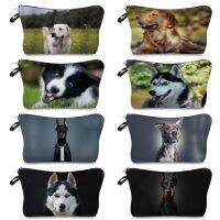 【jw】☬  Outdoor School Teacher Dog Printed Toiletry Cases Womens Makeup