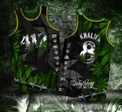 Bob Marley 33 420 Buffalo Soldier Lion Style Basketball Jersey