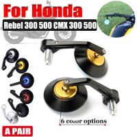 อุปกรณ์เสริมสำหรับ Honda Rebel 500 300 1100 250 CMX300 CMX1100 CMX500กระจกมองหลังแบบย้อนยุคกระจกด้านข้างกระจกมองหลังอุปกรณ์ติดปลายแฮนด์