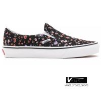 VANS SLIP ON FLORAL COVERED DITSY TRUE WHITE (สินค้ามีประกันแท้)