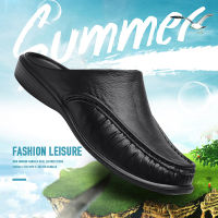 Summer Mens Slippers Flip Flops Quick Dry Casual Shoes Outdoor Sandal Beach Non-Slip Sleepers Home Mules Rubber Slipper For Men