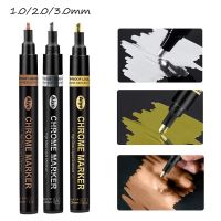 Gold Silver Copper Metallic Liquid Chrome Mirror Marker Pen Art Paint Stationery Waterproof Reflective Effect Craftwork Pen