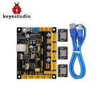 Keyestudio Cnc V0.9a Board3pcs 4988ไดร์เวอร์พร้อมแผงระบายความร้อนสายเคเบิลสำหรับ Arduino Usb Cnc/Mesin Grafir Laser/หุ่นยนต์เขียน Grbl