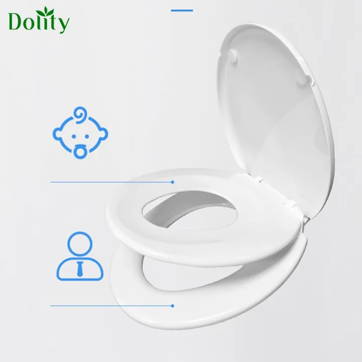 Dolity2 in 1 Toilet Seat with BuiltIn Training Seat Space Saving Solution Lazada PH