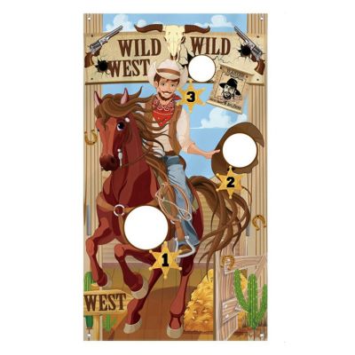 Western Party Toss Games with 1 Bean Bags, Fun Western Game for Kids and Adults Decorations and Supplies
