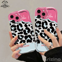 เคส VIVO Y27 Y36 Y35 Y22 T1 Y02 5กรัม Y21T Y21 Y33T T1X Y12S Y16 Y21S เคสโทรศัพท์ Y15S Y21A Y01 Y11 Y12 Y51 Y20S ซิลิโคนพิมพ์ลายเสือดาว Y30 Y20 Y12A ระลอกคลื่นกันกระแทก3D