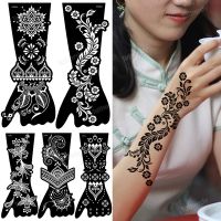 【hot】┋  1 Sheet Temporary Sticker Airbrush Print Plates Template Mandala Wedding