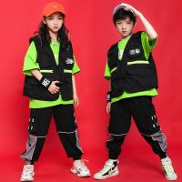 [COD] Childrens hip-hop suit boys trendy clothes loose handsome vest hiphop costumes childrens